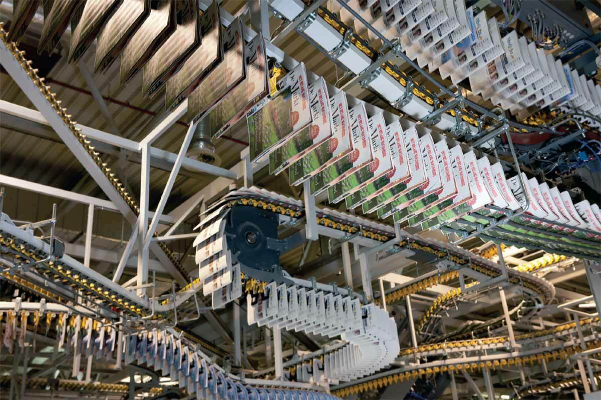 Newspaper conveyor belt 1200x800