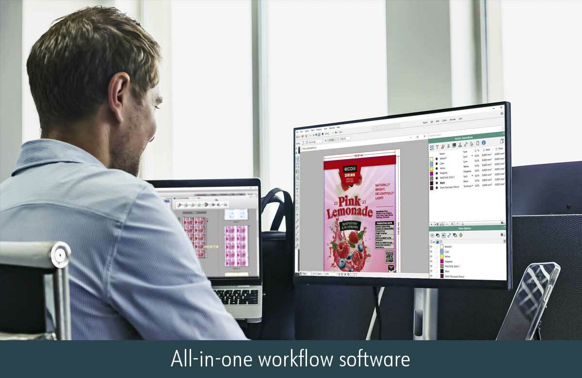label printing workflow software