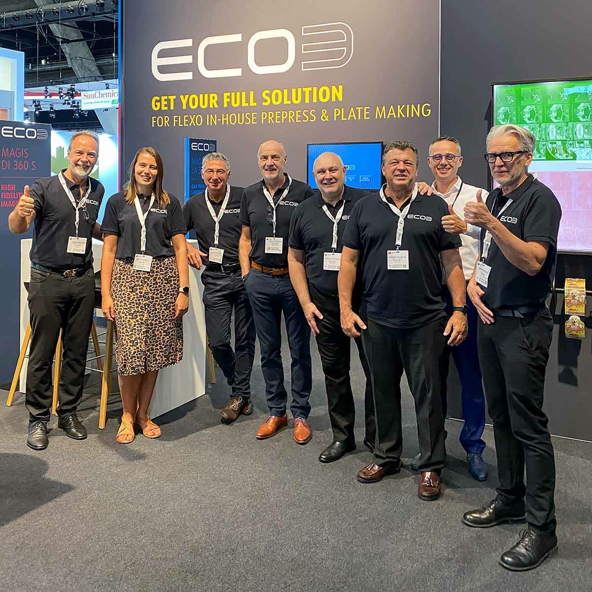 ECO3 team at the start of Labelexpo 2023