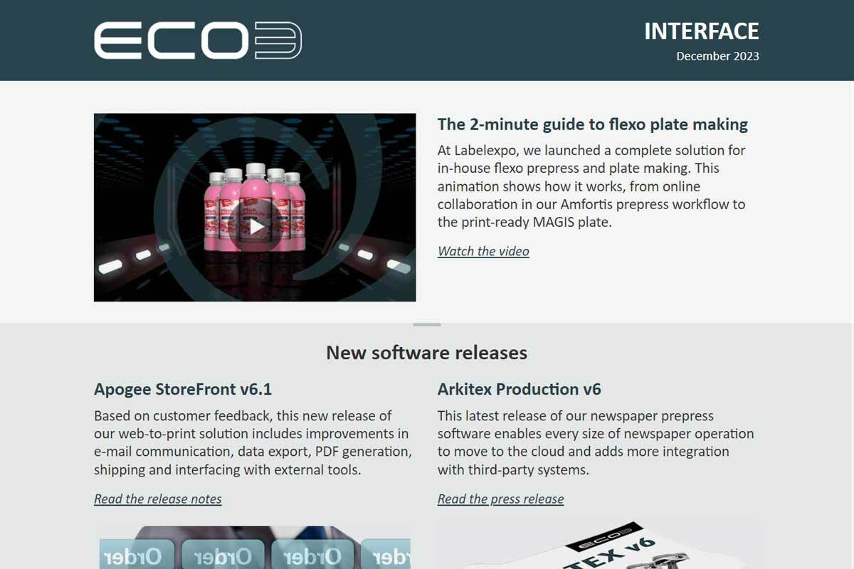 ECO3 INTERFACE newsletter