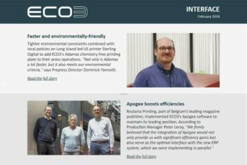 INTERFACE newsletter for the printing industry