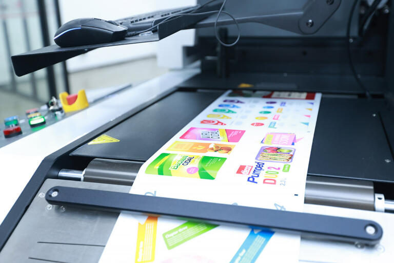 labels printed by an ELIO Essenza 330 label press