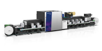 ELIO Hybrid label press - combining inkjet and flexo printing