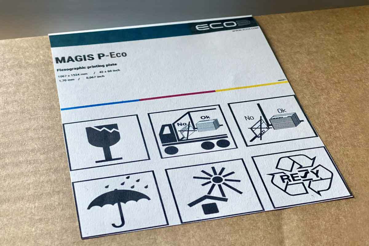 MAGIS P Eco plate box label