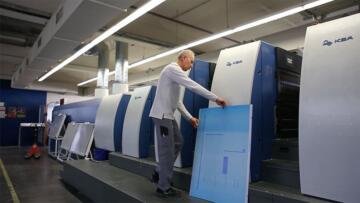 Printing presses at Holzer Druck