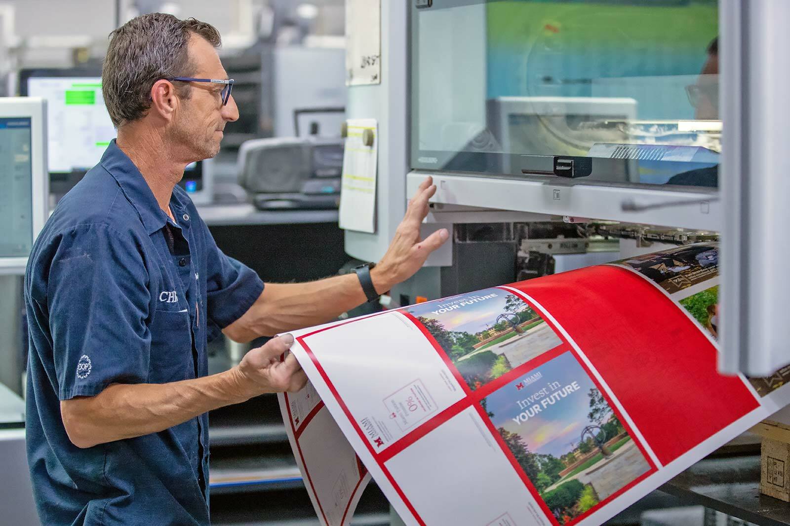 Hopkins Printing - press operator
