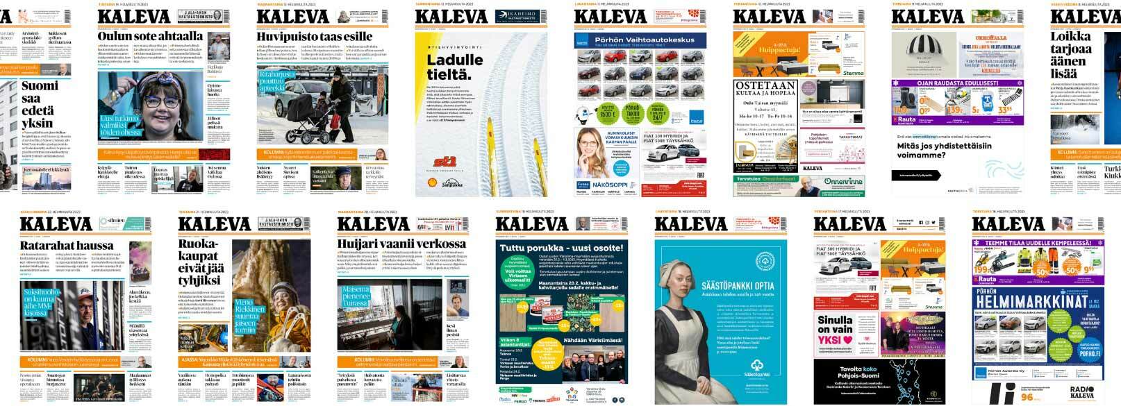 Kaleva newspapers banner